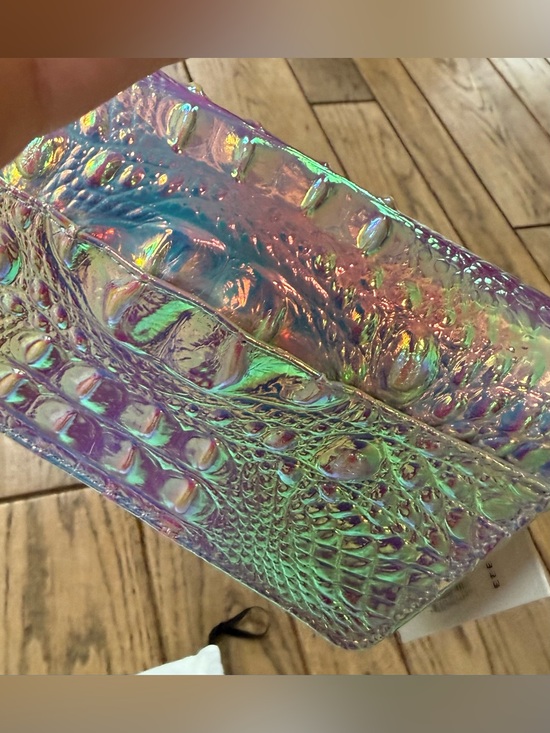 Brahmin Handbags - Brahmin Minuette Iridescent Croc-Embossed Clutch in Pink, Purple & Green